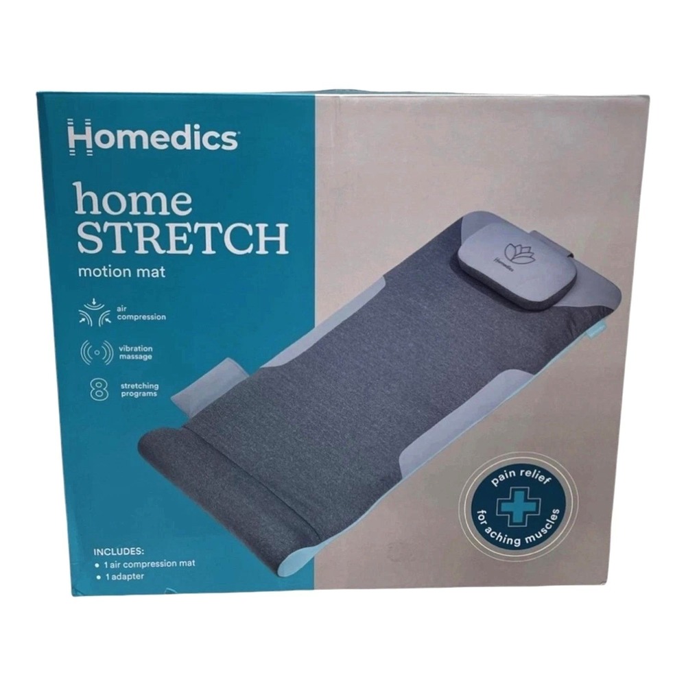 HoMedics HomeSTRETCH Motion Mat Air Compression Vibration NEW Open Box BM-AC109J
